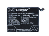 Battery for OPPO A31 BLP593 3.8V Li-Polymer 2000mAh / 7.60Wh