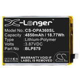 Battery for OPPO A36 BLP879 3.87V Li-Polymer 4850mAh / 18.77Wh