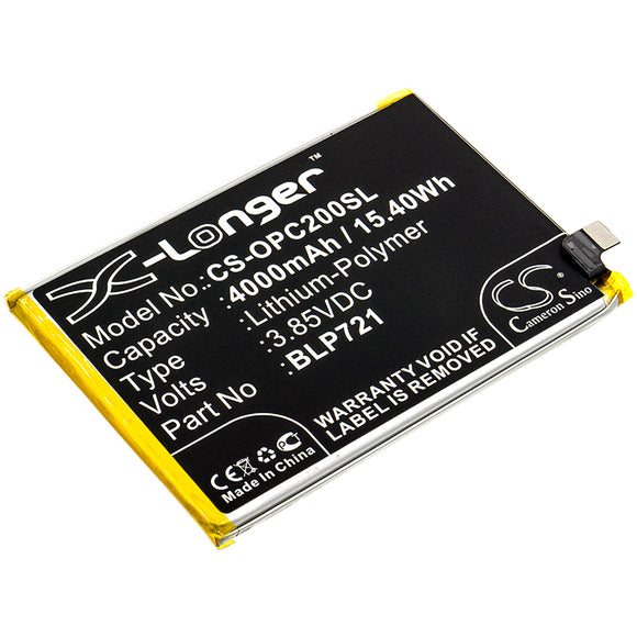 Battery for OPPO Realme C2s BLP721 3.85V Li-Polymer 4000mAh / 15.40Wh