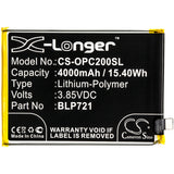 Battery for OPPO Realme C2s BLP721 3.85V Li-Polymer 4000mAh / 15.40Wh