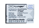 Battery for OPPO Oppo Find 7 BLP569, BLP575 3.8V Li-Polymer 3000mAh / 11.40Wh