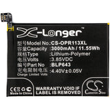 Battery for OPPO R11s Dual SIM BLP643 3.85V Li-Polymer 3000mAh / 11.55Wh