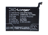Battery for OPPO R7c Dual SIM TD-LTE BLP595 3.8V Li-Polymer 2300mAh / 8.74Wh