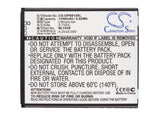 Battery for OPPO R815T BLT029 3.7V Li-ion 1250mAh / 4.62Wh
