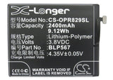 Battery for OPPO R1 BLP567 3.8V Li-Polymer 2400mAh / 9.12Wh