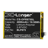 Battery for OPPO RMX3286 BLP875 3.87V Li-Polymer 4800mAh / 18.58Wh