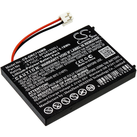 Battery for Oricom Secure SC705 3.7V Li-Polymer 1400mAh / 5.18Wh