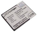 Battery for Alcatel One Touch Shockwave CAB60B0001C1, CAB60B000C1, CAB60BA000C1,