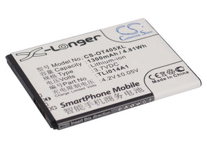 Battery for Alcatel OneTouch X’Pop CAB1400002C1, CAB31C00002C1, TLi014A1 3.7V Li