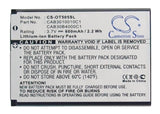 Battery for Alcatel OT-108 208 B-U9X, CAB20G0000C1, CAB3010010C1, CAB30B4000C1, 