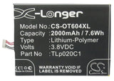 Battery for TCL S950 3.8V Li-Polymer 2000mAh / 7.60Wh