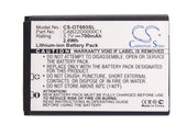 Battery for Alcatel OT-2012G CAB22B0000C1, CAB22D0000C1 3.7V Li-ion 700mAh / 2.5