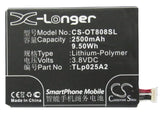 Battery for TCL J928 TLp025A2 3.8V Li-Polymer 2500mAh / 9.50Wh