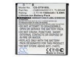 Battery for Alcatel OT-918 Mix CAB32A0001C1, TLiB5AB 3.7V Li-ion 1500mAh / 5.55W