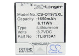Battery for Alcatel OT-975N TLi015A1 3.7V Li-ion 1650mAh / 6.11Wh