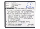 Battery for TCL D768 3.7V Li-ion 1500mAh / 5.55Wh