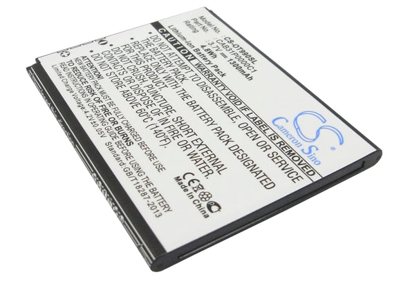 Battery for Alcatel OT-909 BY71, CAB31P0000C1, CAB31P0001C1, TB-4T0058200 3.7V L