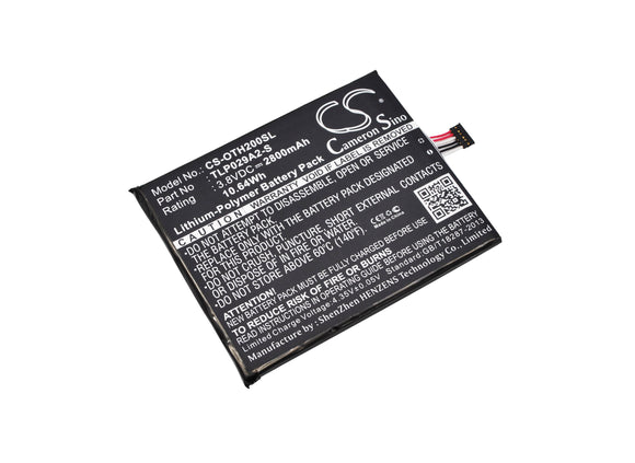 Battery for Alcatel One Touch Pixi 3 5.5 3G TLP029A2-S, TLP029AJ 3.8V Li-Polymer