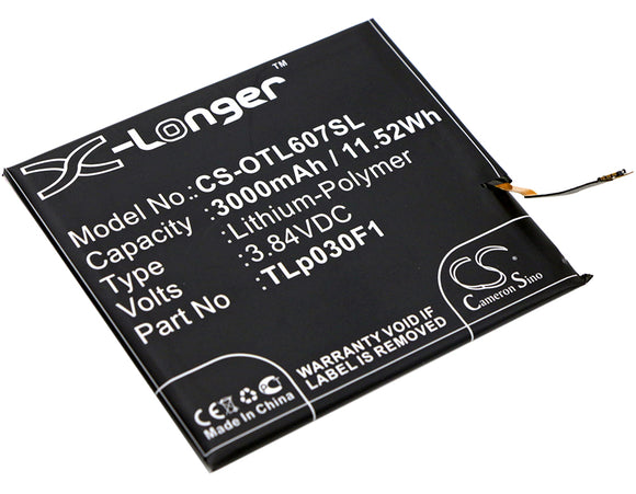 Battery for Alcatel One Touch Idol 4S LTE CAC3000020C1, CAC3000028C2, TLp030F1, 