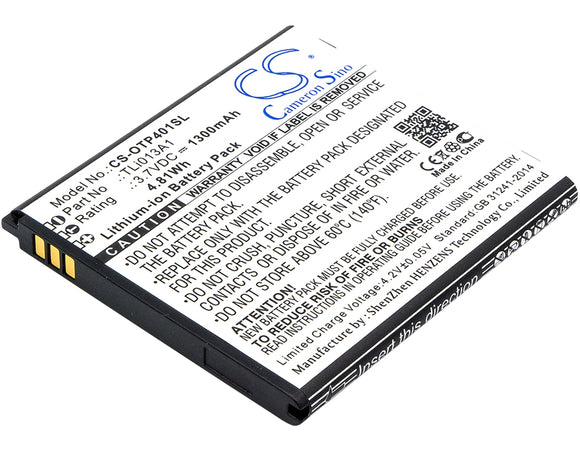 Battery for Alcatel One Touch Pixi 4 3.5 TLi013A1, TLi013A7 3.7V Li-ion 1300mAh 