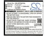 Battery for Alcatel OT-4017F TLi013A1, TLi013A7 3.7V Li-ion 1300mAh / 4.81Wh