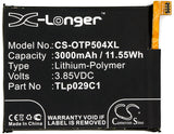 Battery for Alcatel A30 TLp029C1 3.85V Li-Polymer 3000mAh / 11.55Wh