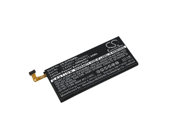 Battery for Alcatel One Touch Idol 3 5.5 TLP025C1, TLP025C2 3.8V Li-Polymer 2000
