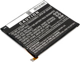 Battery for Alcatel A5 LED CAC2710009CJ, TLp027AJ 3.85V Li-Polymer 2800mAh / 10.