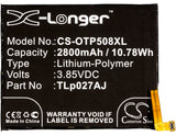 Battery for Alcatel A5 LED CAC2710009CJ, TLp027AJ 3.85V Li-Polymer 2800mAh / 10.