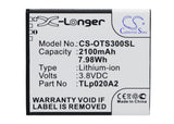 Battery for Alcatel One Touch POP Star TLi020A1, TLp020A2 3.8V Li-ion 2100mAh / 