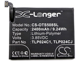 Battery for Vodafone Smart N9 Lite TLP024C1 3.85V Li-Polymer 2400mAh / 9.24Wh