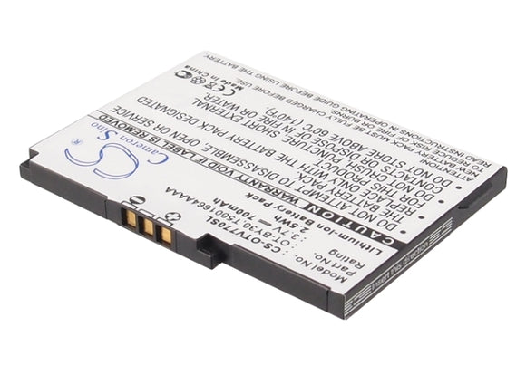 Battery for Alcatel OT-V770 B-Lava, CAB30C0000C1, OT-BY30, T5001664AAAA 3.7V Li-