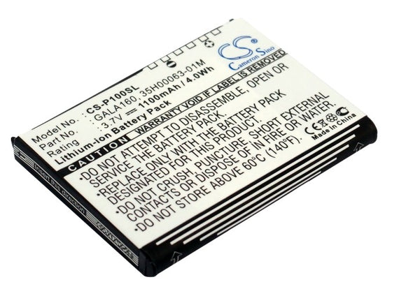 Battery for Pharos Traveler GPS 525 PZX45 3.7V Li-ion 1100mAh / 4.07Wh