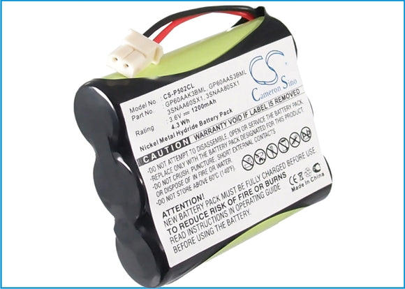 Battery for NORTHWESTERN BELL 39665 3.6V Ni-MH 1200mAh / 4.32Wh