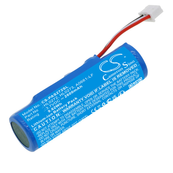 Battery for Pax S910 A0661-LF, HL0272, HL0273 3.7V Li-ion 2600mAh / 9.62Wh