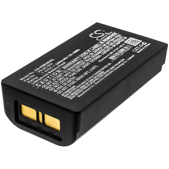 Battery for Brother RJ-2030 PA-BT-003 7.4V Li-ion 3400mAh / 25.16Wh