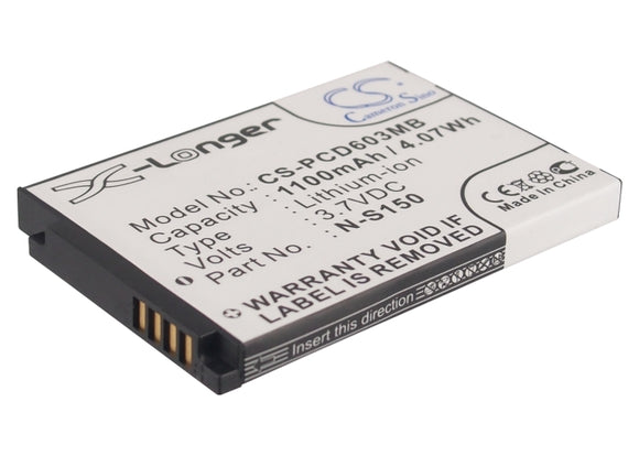 Battery for Philips SCD-603/00 20600002300, 996510061843, N-S150, SN-S150 3.7V L