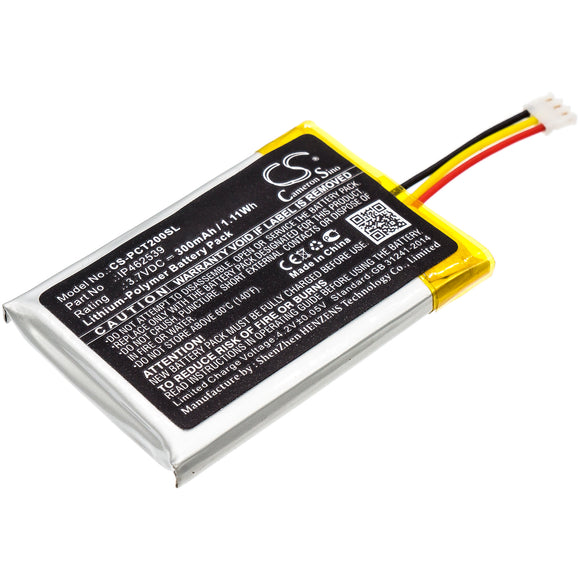 Battery for Phonak ComPilot II IP462539 3.7V Li-Polymer 300mAh / 1.11Wh