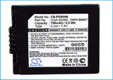 Battery for Panasonic Lumix DMC-FZ30EE-K BP-DC5 J, BP-DC5 U, CGA-S006, CGA-S006E