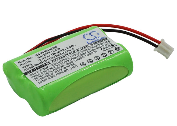 Battery for Philips SBC-SC466 310412893522, NA120D01C089 2.4V Ni-MH 1200mAh