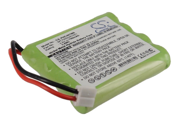 Battery for Tomy Walkabout Premier Advance 4.8V Ni-MH 700mAh