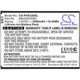 Battery for Philips Xenium S326 AB3000IWMC 3.8V Li-ion 2800mAh / 10.64Wh
