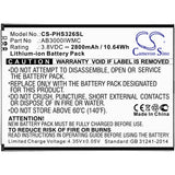 Battery for Philips CTS326 AB3000IWMC 3.8V Li-ion 2800mAh / 10.64Wh
