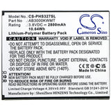 Battery for Philips Xenium S327 AB3000KWMT 3.8V Li-Polymer 2800mAh / 10.64Wh