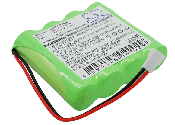 Battery for Philips TD9272 NA120D05C099 4.8V Ni-MH 2000mAh / 9.60Wh