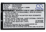 Battery for Philips 9@9Q AB0890CWM, AB0920BWM, AM0920BWM 3.7V Li-ion 500mAh / 1.