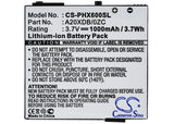 Battery for Philips Xenium X600 A20XDB/0ZC 3.7V Li-ion 1000mAh
