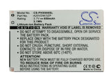Battery for Philips Xenium X606 A20VDW/3ZP 3.7V Li-ion 850mAh