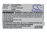 Battery for Philips 9@9m 3.7V Li-ion 1200mAh