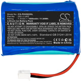 Battery for Peaktech DVB-S 302-11-802 7.4V Li-ion 1600mAh / 11.84Wh
